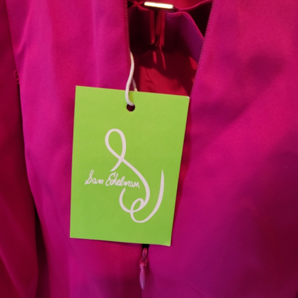 NWT SAM EDELMAN Strapless Structured Mini Dress Pink Y2K Size 10 - Picture 6 of 11